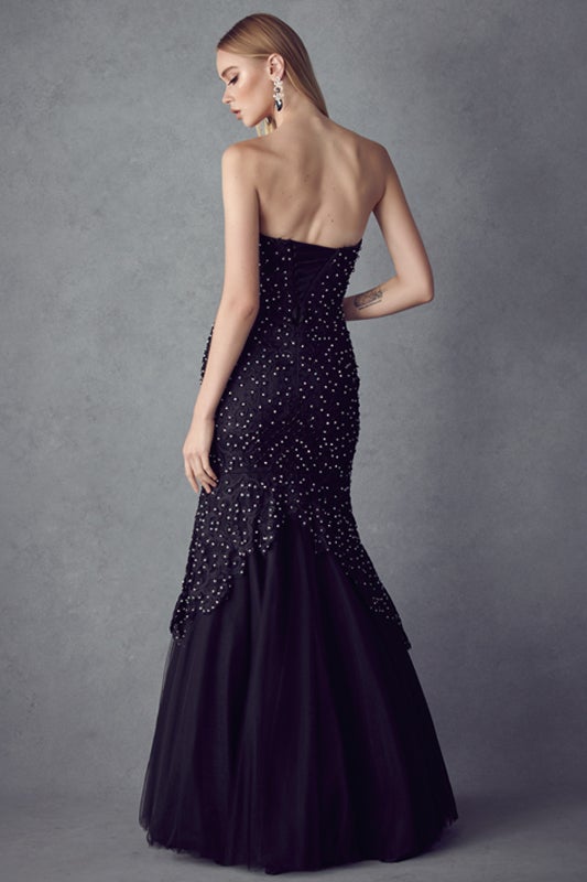 Juliet Black Long Formal Dresses