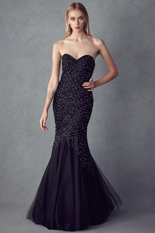 Juliet Black Long Formal Dresses