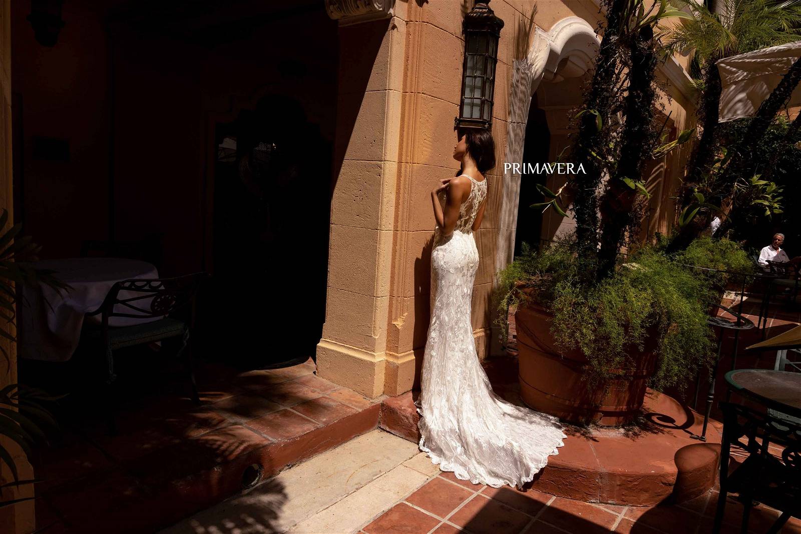 Primavera Couture 11132 Long Bridal Gown Fitted Wedding Dress