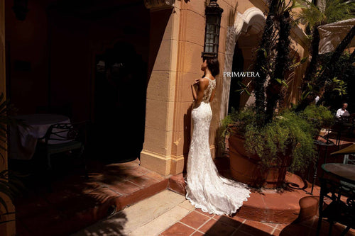 Primavera Couture 11132 Long Bridal Gown Fitted Wedding Dress