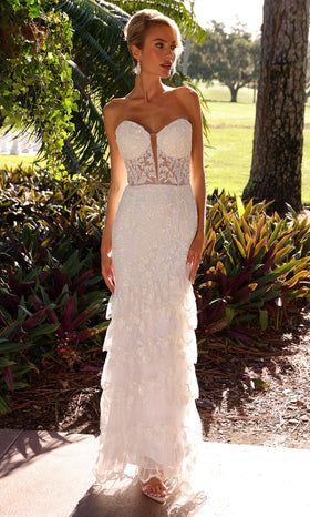Primavera Couture 11203 - Sweetheart Strapless Open-Back Corset Bodice Wedding Dress