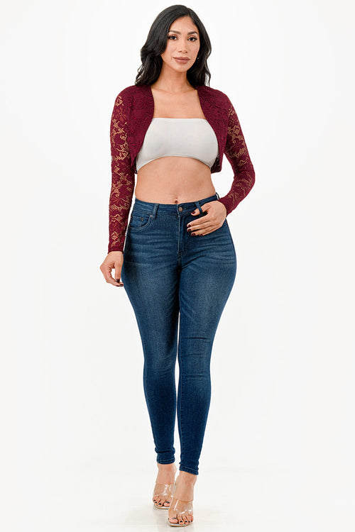 La Scala Burgundy Cardigans & Shrugs Dress