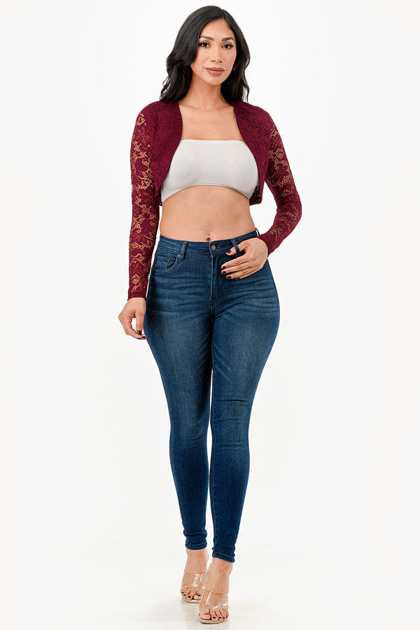 La Scala Burgundy Cardigans & Shrugs Dress