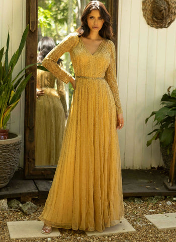 Mother of the Bride Dresses Long Sleeve Mother of the Bride Formal Dress Caramel