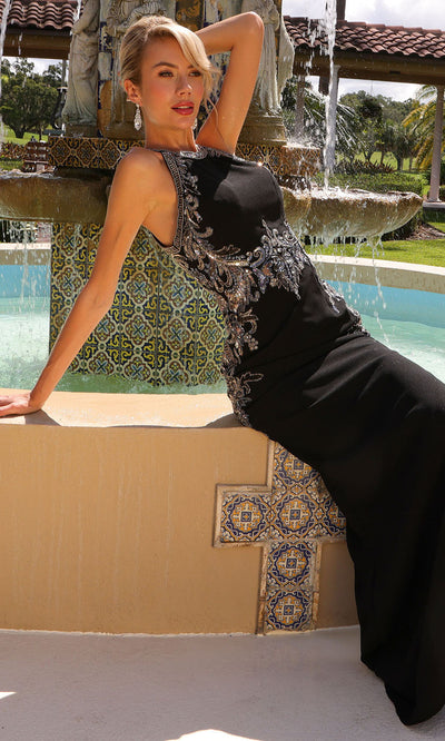 Primavera Couture Black Formal Gowns