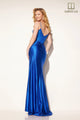 Glitter Fitted Sleeveless Slit Gown by Lucci Lu 1385