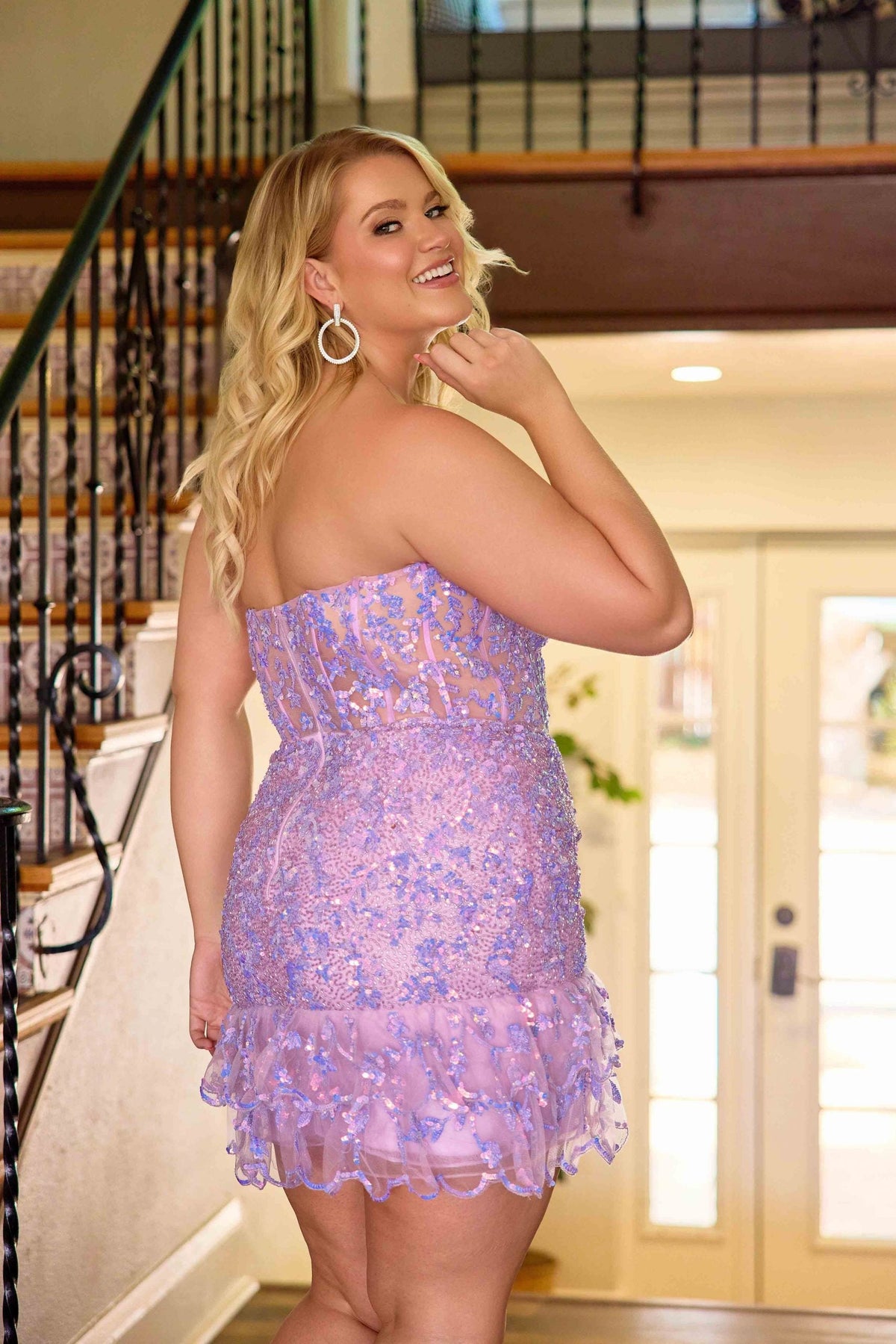 Primavera Couture Lavender Plus Size Dresses
