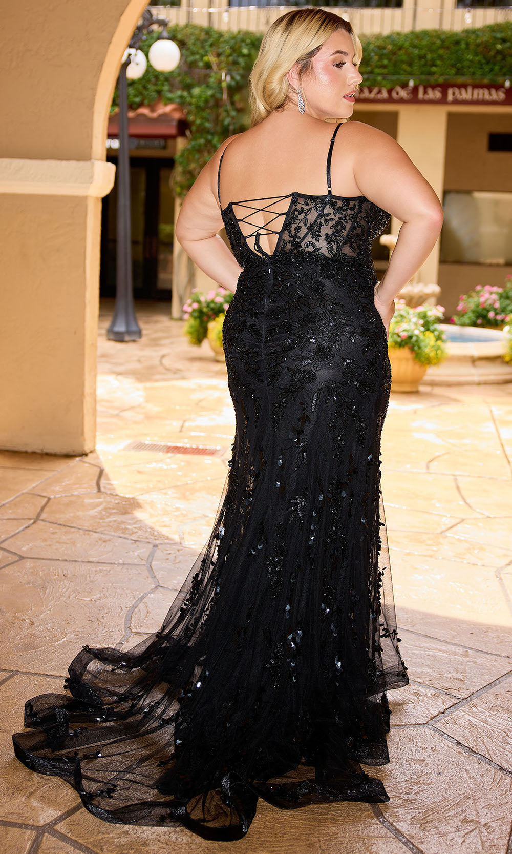 Primavera Couture Black Prom Dresses