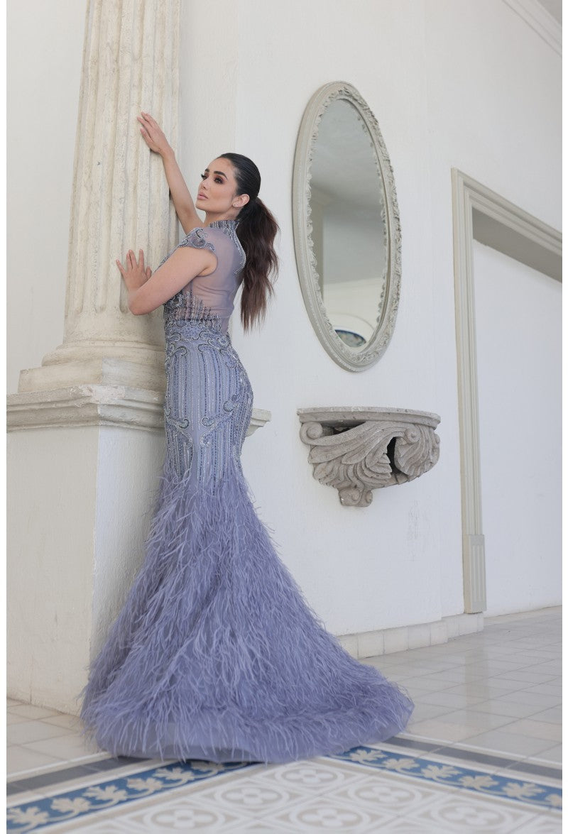 Terani Couture 1721GL4446 Embellished Long Formal Prom Gown