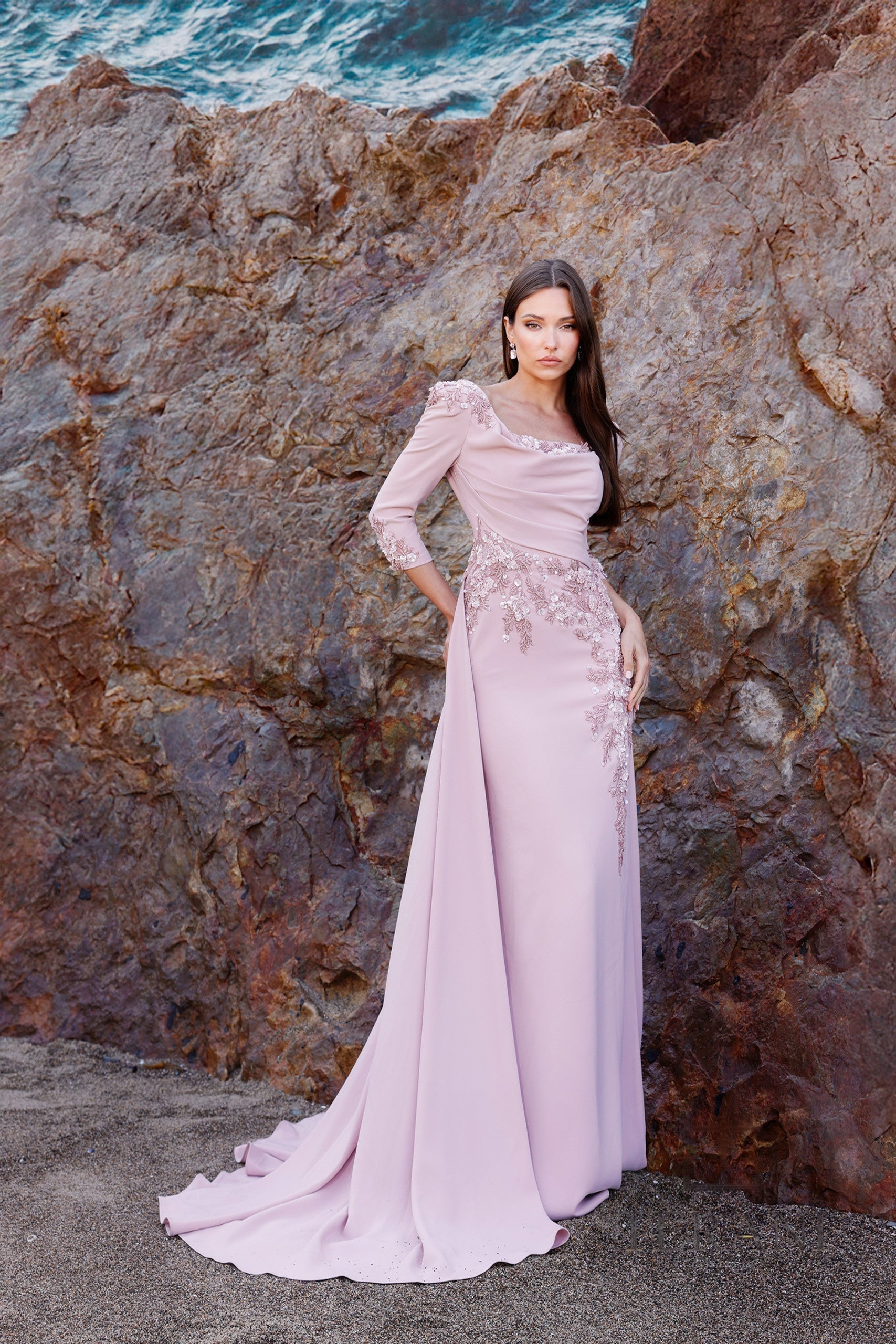 Mother of the Bride Dresses Long Mother of the Bride Overskirt Formal Dress Mink