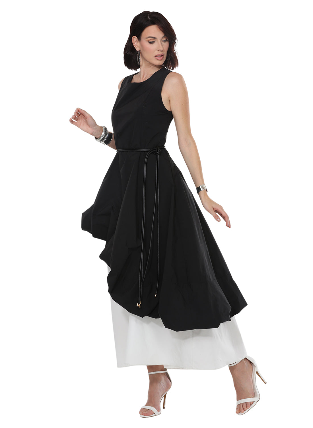 Tesoro Moda BLACK/WHITE Love the Queen Dress