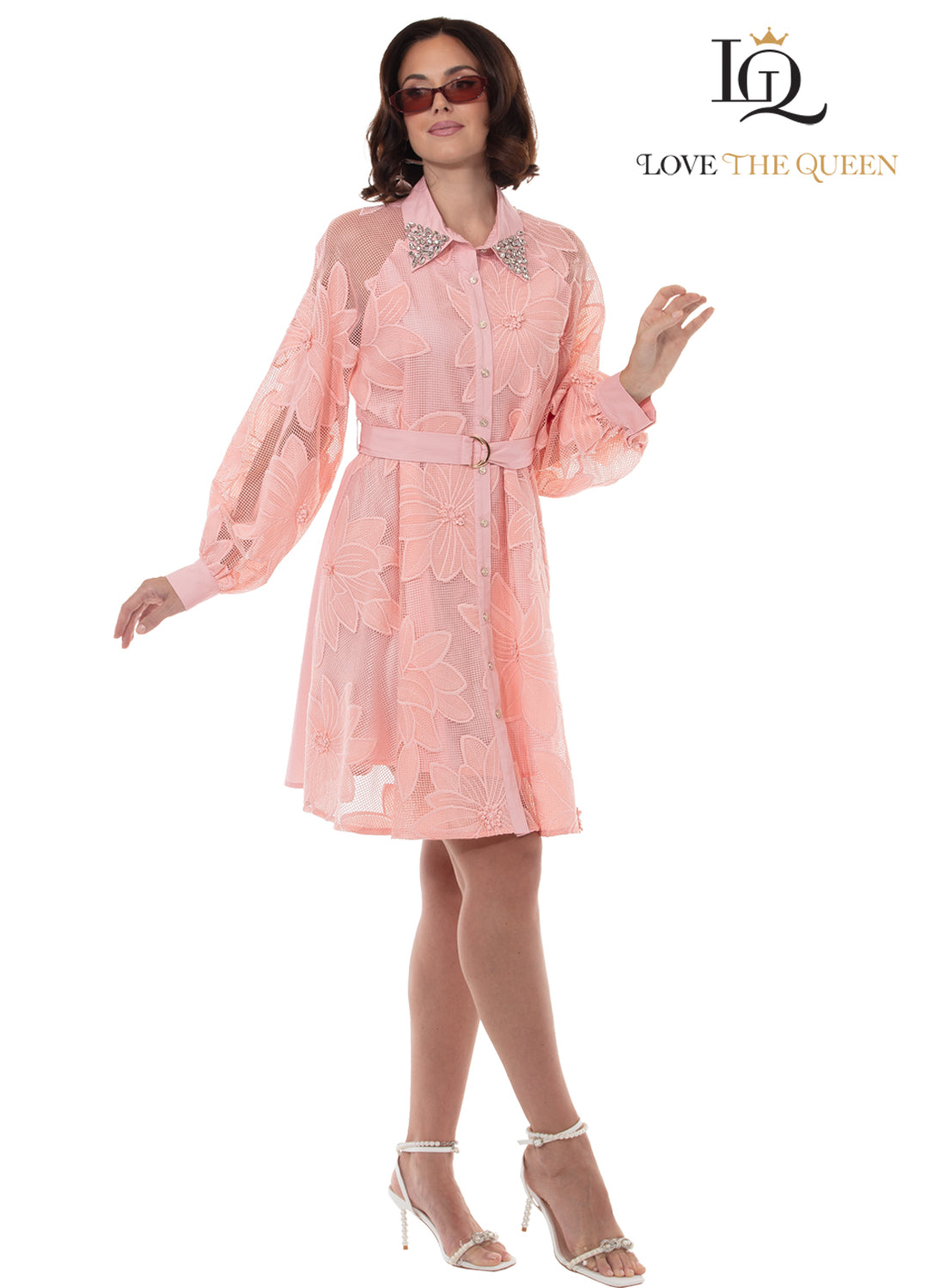 Tesoro Moda WHITE Love the Queen Dress