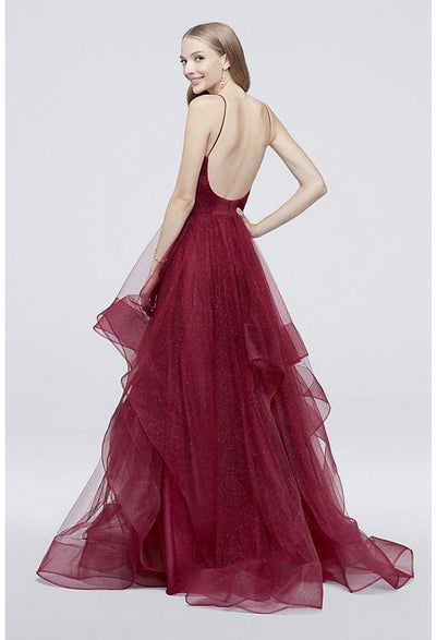 Terani Couture 1811P5849J Glamorous Formal BallDress Spaghetti Strap Evening Tulle Dress
