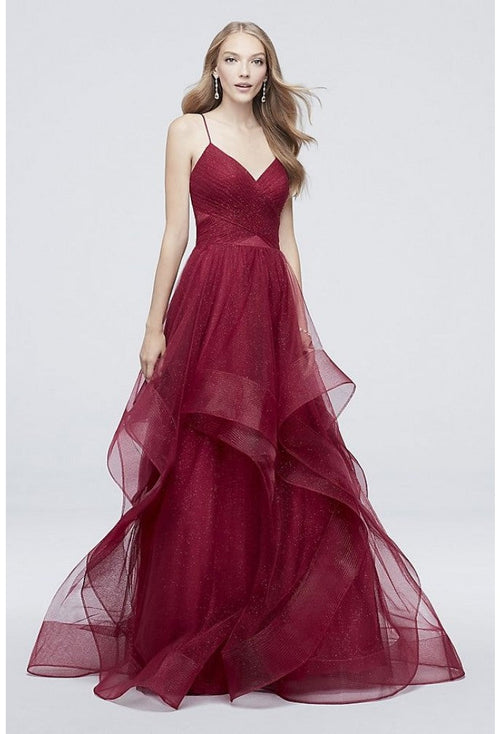 Terani Couture 1811P5849J Glamorous Formal BallDress Spaghetti Strap Evening Tulle Dress