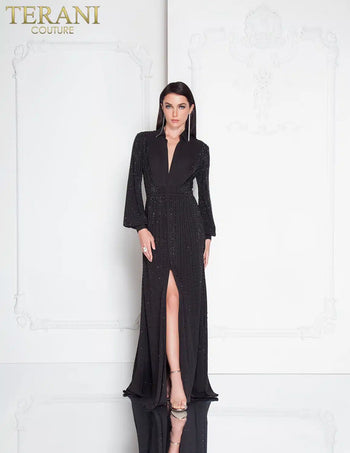 BLACK Terani 1812E6274 Dress - Captivating Look | Formal Dress Shops