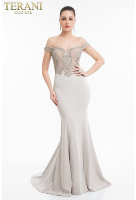 Terani Couture 1821E7130 Sophisticated Prom Mermaid Long Evening Premium Dress
