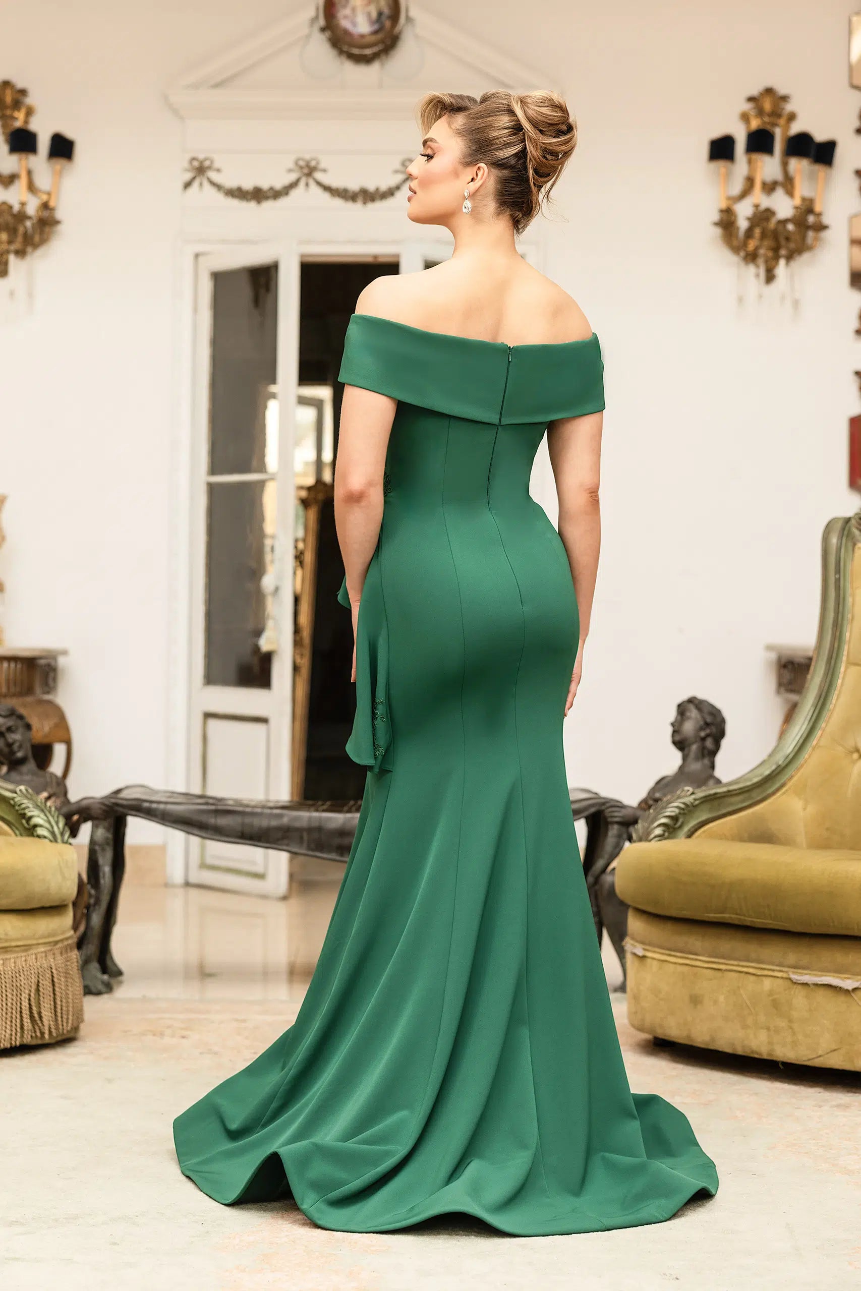 Terani Couture 1911m9339 Off-shoulder Floor-length Evening Gown