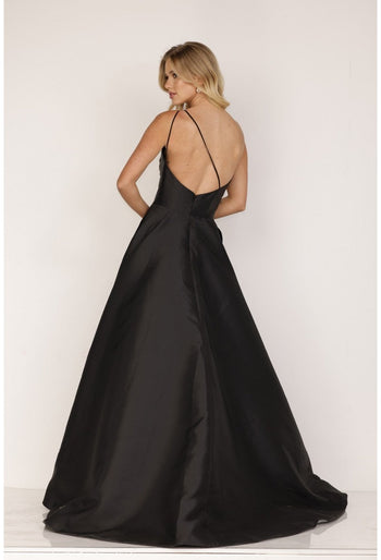 Vestido de fiesta largo en mikado con un solo hombro Terani Couture - Terani Couture 1912e9202