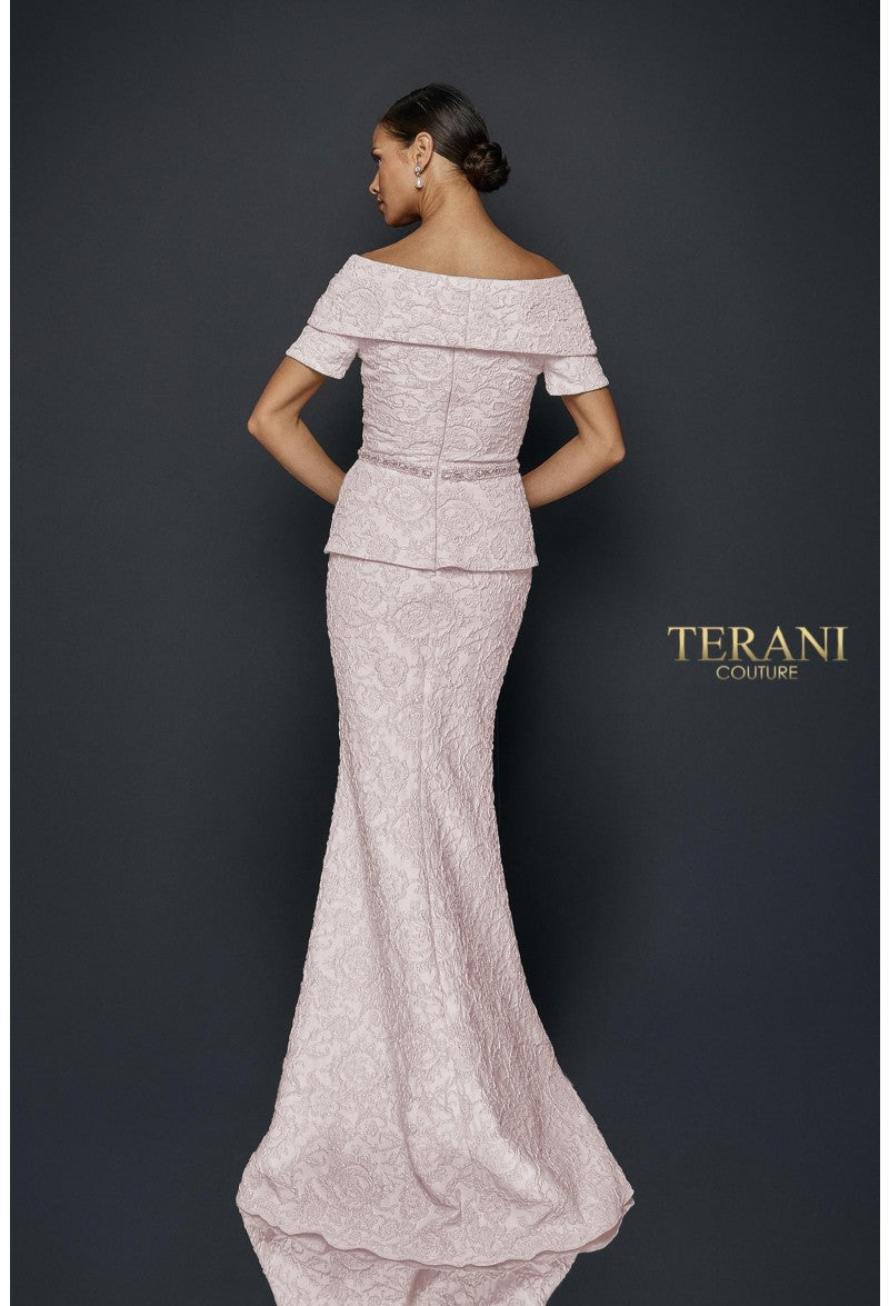 Vestido plisado de dos piezas - Terani Couture 1921m0727