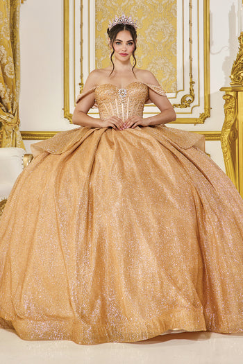 Vestidos de Reina del Baile DQ-1937 Quinceañera Radiante y Elegancia Real