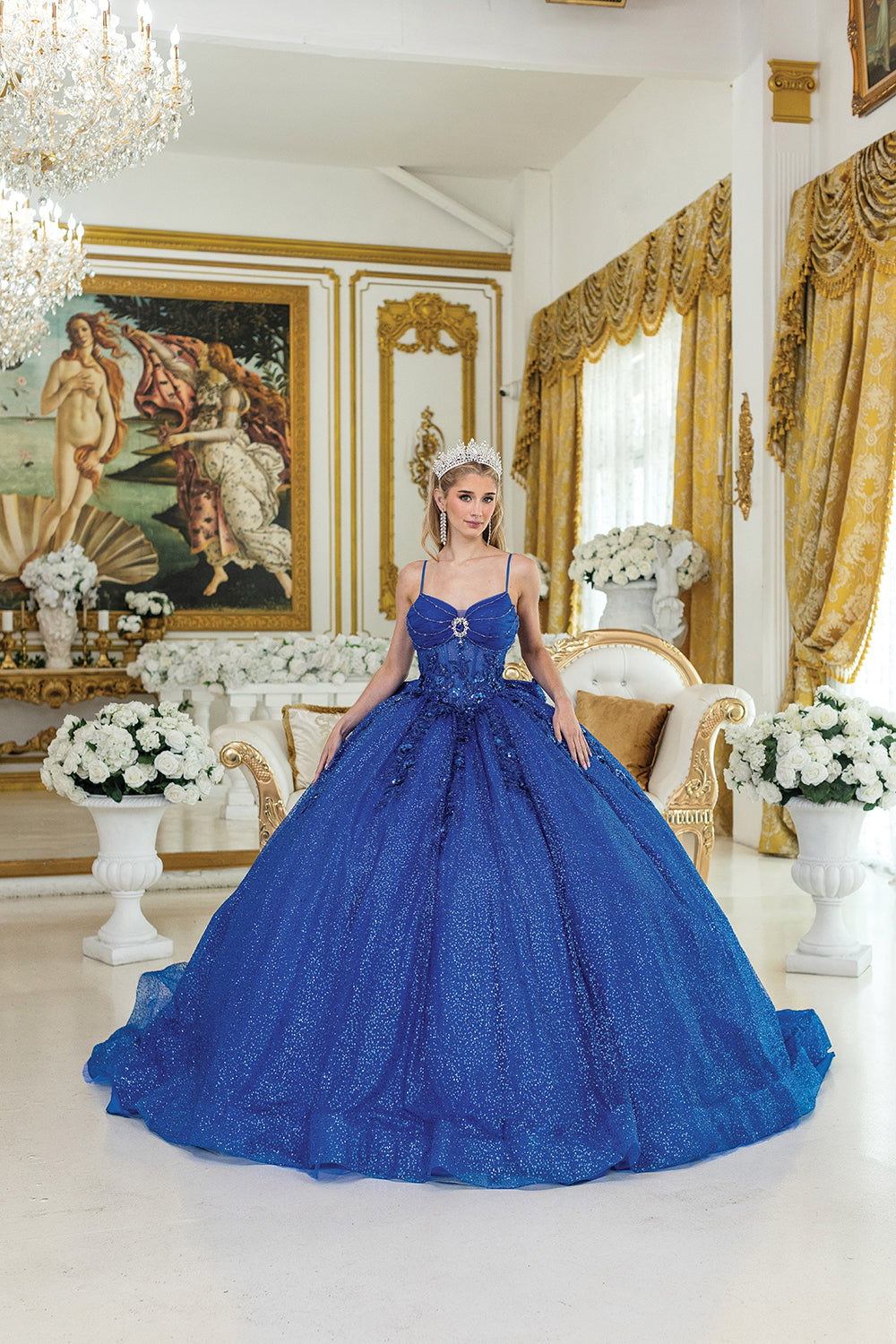 Vestidos de Reina del Baile DQ-1958 Cautivador Vestido de Quinceañera con Encanto
