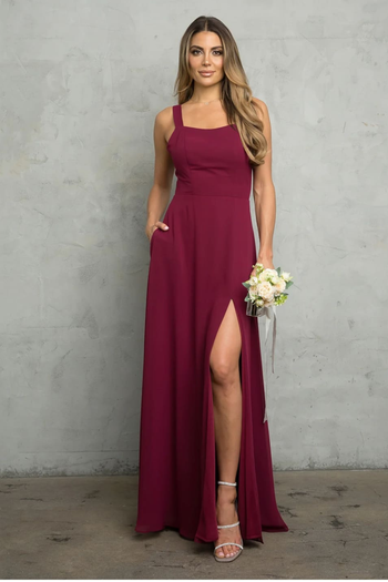 Eva USA Burgundy Formal Dresses