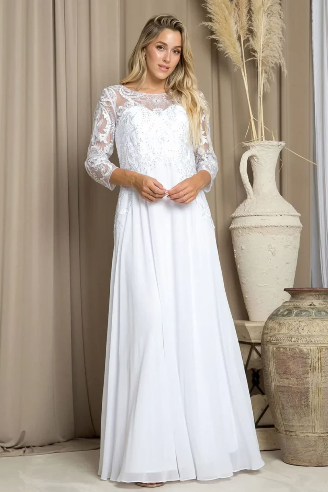 Eva USA 5248 Modest Wedding Dress – Bridal Gown