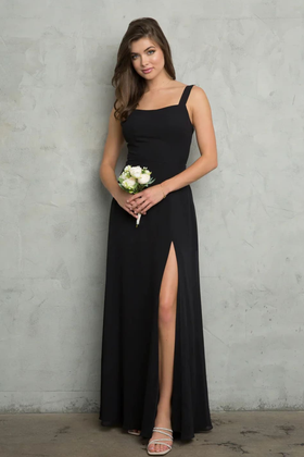 Eva USA 3485 Plus Size Black Funeral Dress for Women & Ladies