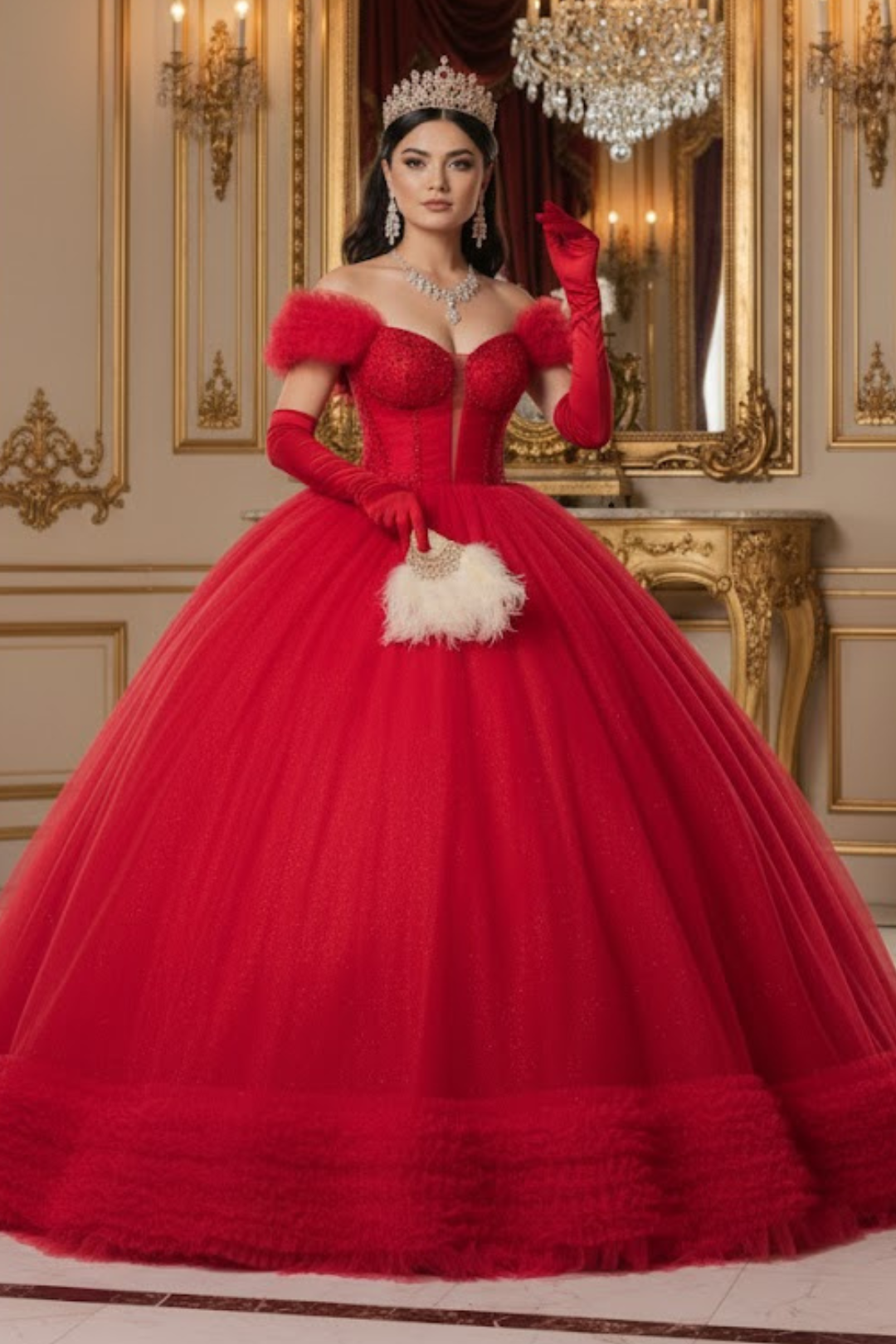 red masquerade ball dresses Masquerade Ball Gown Gala Dress By Layla K LK266