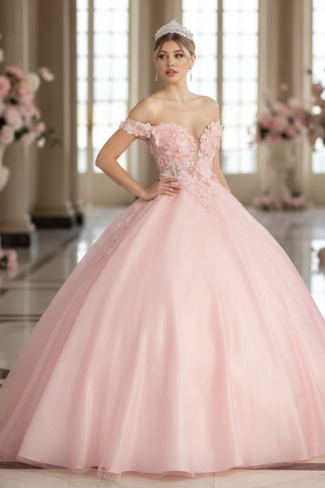 Sweet 16 Birthday Party Dress in Hunter Green Style Ball Gown