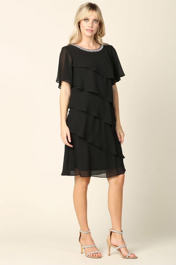 Eva USA Black Mother of the Bride Dress