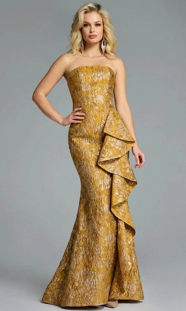 Sophisticated Style: Jovani 41134 Strapless Evening Gown