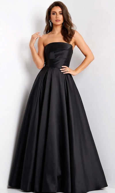 Jovani Pleated Bodice Strapless Evening Gown Jovani 44531