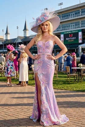 Kentucky Derby Dress Race Outfit in Blue by Portia and Scarlett PS24326