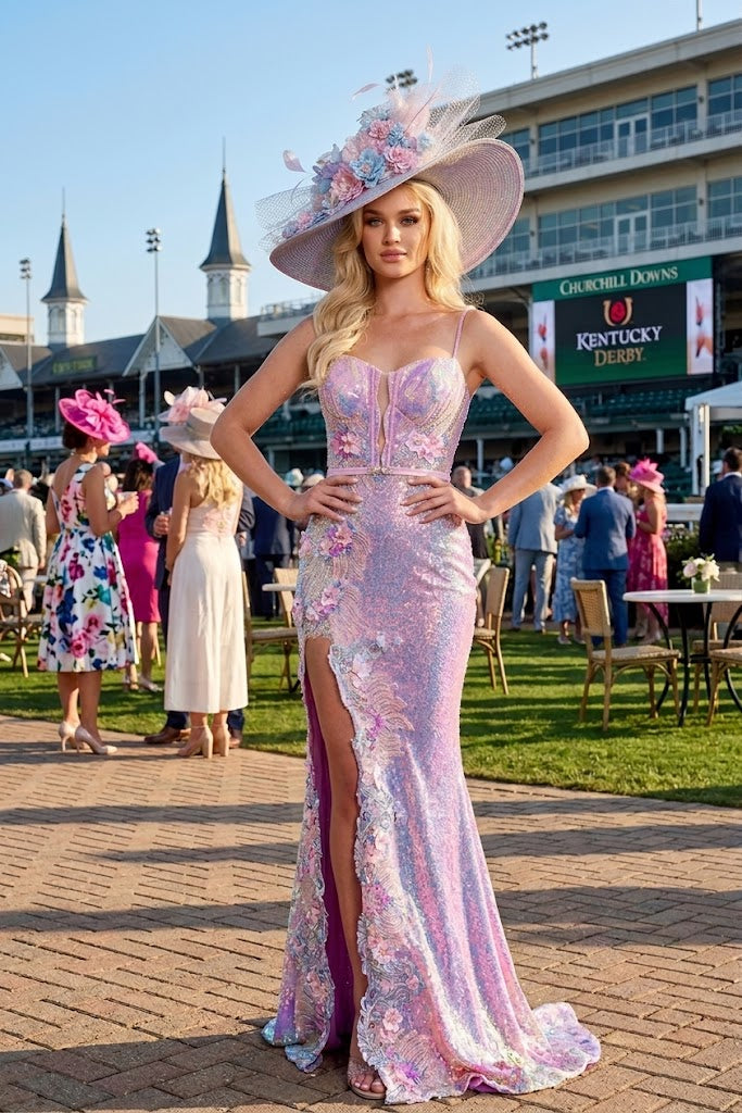Kentucky Derby Dress Race Outfit in Blue by Portia and Scarlett PS24326