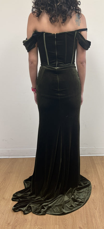 Royal Queen CAPPUCCINO Velvet Sheath Dress