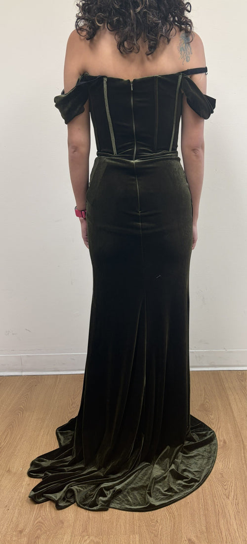 Royal Queen CAPPUCCINO Velvet Sheath Dress