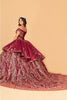 2 Piece Off Shoulder Satin Ball Gown by Elizabeth K GL3098 - Quinceanera Dresses