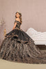 2 Piece Off Shoulder Satin Ball Gown by Elizabeth K GL3098 - Quinceanera Dresses
