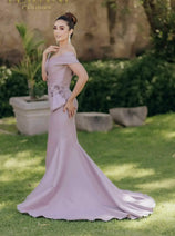 Terani 2011M2160 One Shoulder Mother of Bride Dress - Long Formal Gown