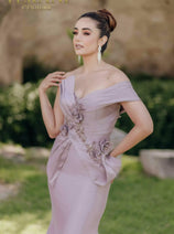 Terani 2011M2160 One Shoulder Mother of Bride Dress - Long Formal Gown
