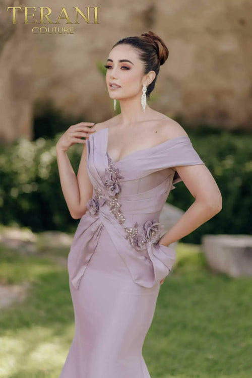 Terani Couture 2011M2160 Mother of the Bride Wedding Beaded Long Formal Chiffon Dress