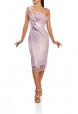 Three Tone One Shoulder Mikado Cocktail Dress - Terani Couture 2011c2003