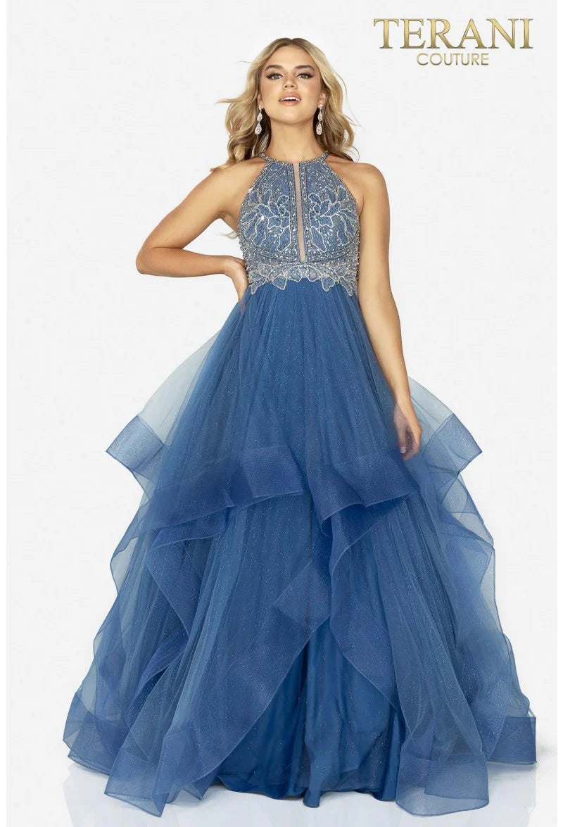 Terani Couture 2011P1217 Strapless Long Ball Gown Prom Dress