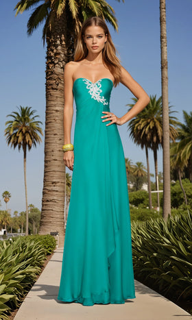 La Femme 20129 Floor-Length Sweetheart Prom Dress
