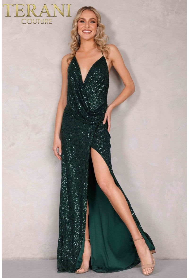 Terani Couture Sleek 2012P1294 Classic Evening Dress