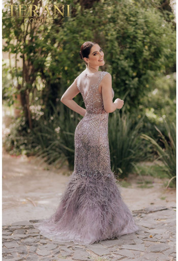 Terani Couture 2021GL3577 Beaded Mermaid Long Formal Prom Gown