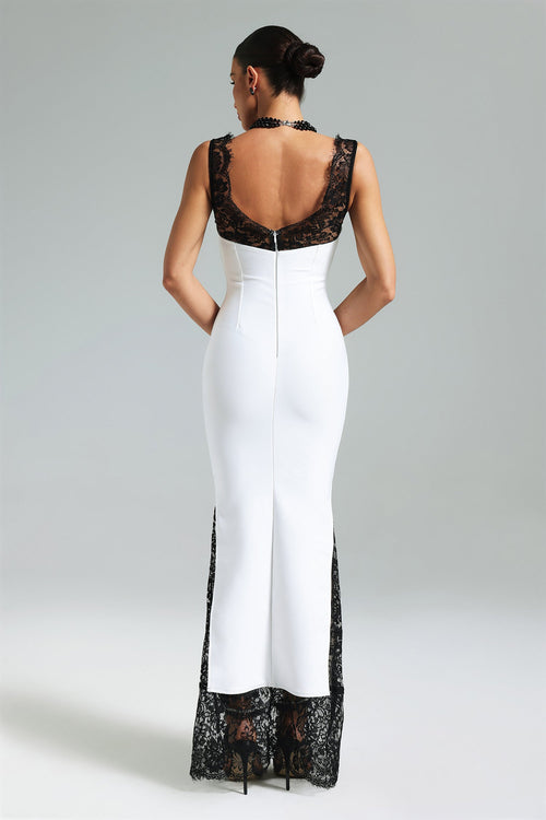 Bella Barnett White Evening Dress