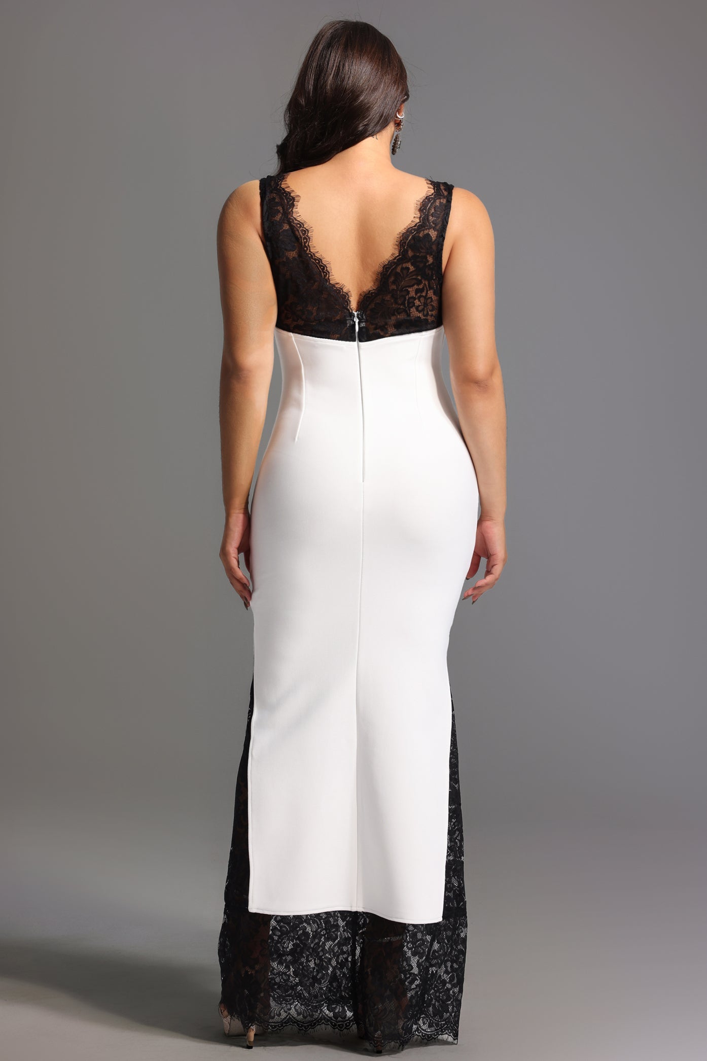 Bella Barnett White Evening Dress