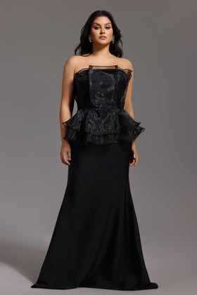 Bella Barnett Oria Sleeveless Fishtail Bandage Formal Prom Evening Gown
